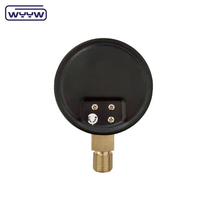 KPa Niederdruckmessgerät WYYW 4 Zoll 100 mm schwarz Stahlgehäuse Boden Eingangsblasen mbar cmh2o Manometer