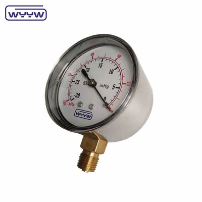 Niedrigmanometer ss 63mm inH2O wc mbar Bälgdruckmessgerät