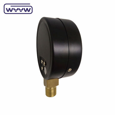 Schwarzer Stahl Lpg Kapsel Druckmessgerät 0-5psi 2,5&quot; 63mm Boden Verbindung