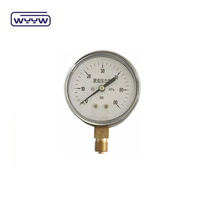 Bellows Typ Kapsel Druckmessgerät 63 mm InH2O Manometer 100 Mbar