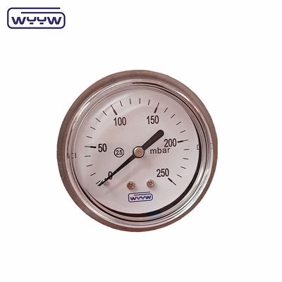 OEM-unterstützte anpassbare Niederdruckkapsel Manometer CMH2O mit Rückverbindung