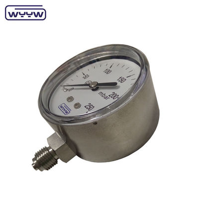 MMWC &amp; Mbar 63mm Kapseldruckmessgerät Manometer Material aus Edelstahl