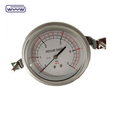 80 mm Kpa Mbar Bellows Druckmessgerät Niederdruck Manometer Radialverbindung