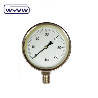 60-100mm CmH2O Kapseldruckmessgerät Manometer 1,6% Genauigkeit