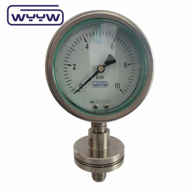 100 mm Industrie-Manometer 4&quot; Zwerchfelldichtung Chemische Druckmessgerät