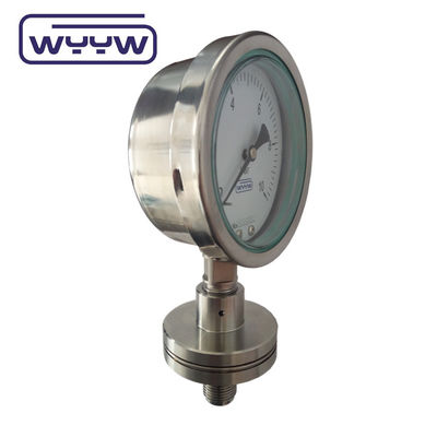 100 mm Industrie-Manometer 4&quot; Zwerchfelldichtung Chemische Druckmessgerät