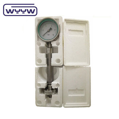 ISO9001 Hochtemperaturdruckmessgerät Manometer 100 mm Membrandichtung Typ