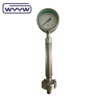 ISO9001 Hochtemperaturdruckmessgerät Manometer 100 mm Membrandichtung Typ