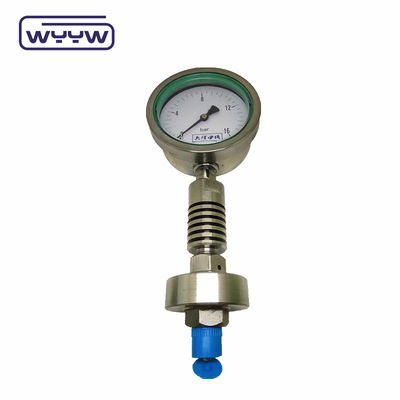 ISO9001 Hochtemperaturdruckmessgerät Manometer 100 mm Membrandichtung Typ