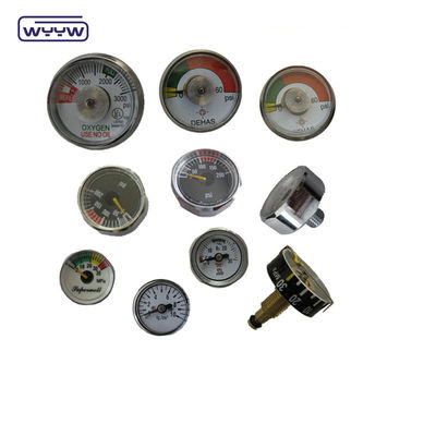 4000PSI 38mm ss Fall Feder tun kleine Größe mit Gummi-Abdeckung Zylinder Druckmessgerät