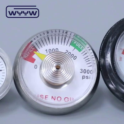 38 mm Sauerstoff ohne Öl psi medizinisches Druckmanometer