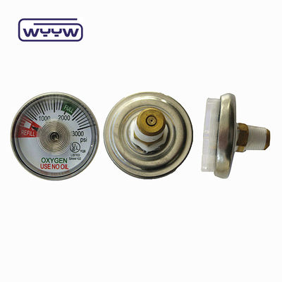 38 mm Sauerstoff ohne Öl psi medizinisches Druckmanometer