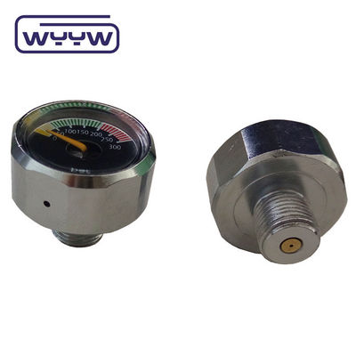 22 mm Mini Manometer 1/8bspp Gasflussmesser pcp inline Tauchermessgerät Bar Taucherdruckmessgerät