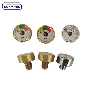 OEM China Preis von 28 mm Durchmesser 1/8 &quot;BSPP Bourdon-Rohr Manometer PCP Paintball Messing Druckmessgerät 315 bar