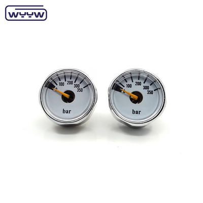 OEM China Preis von 28 mm Durchmesser 1/8 &quot;BSPP Bourdon-Rohr Manometer PCP Paintball Messing Druckmessgerät 315 bar