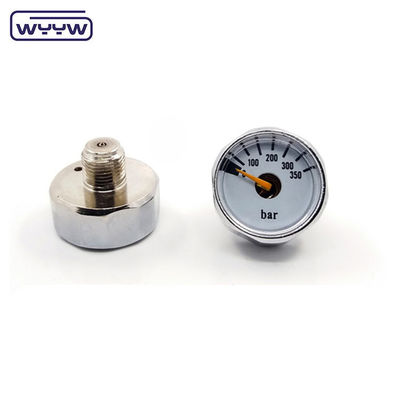 OEM China Preis von 28 mm Durchmesser 1/8 &quot;BSPP Bourdon-Rohr Manometer PCP Paintball Messing Druckmessgerät 315 bar