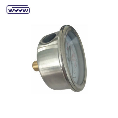 Axial Glycerin 63mm Zusammensetzung Druckmessgerät Hydraulisches Wasserdruckmessgerät Tester Rücken Mount