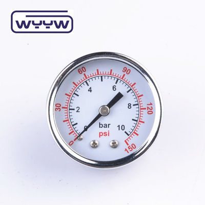 Trockene Verwendung ohne Öl Rückbefestigung Druckmessgerät 160 Psi Luft 60mm SS Druckmessgerät