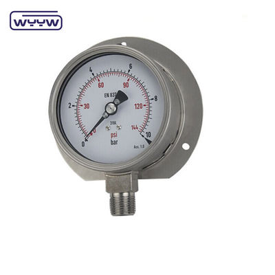 Hydraulische Ausrüstung Rückdruckmessgerät aus Edelstahl 60 mm