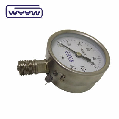 Radialtrockener Druckmessgerät aus Edelstahl 60 mm Rückenbefestigung