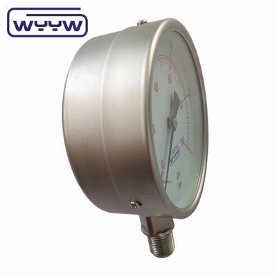 Trockenes Edelstahl-Prüfdruckmessgerät 100 mm OEM ODM OBM individuell