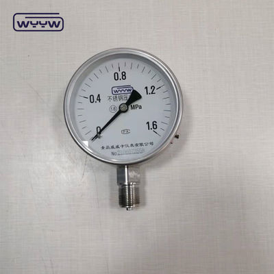 Maßstab für Druckmessgerät aus Edelstahl 100 mm Bourdon-Rohr Manometer