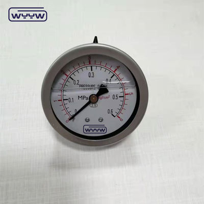 2.5 Zoll Liquid gefüllter Achsdruckmessgerät Vibrationssicher alle Edelstahl