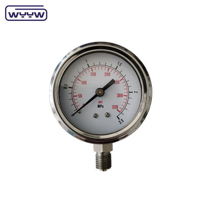 60 mm Dial Flüssigkeitsdruckmessgerät 250 Bar Manometer EN 837-1