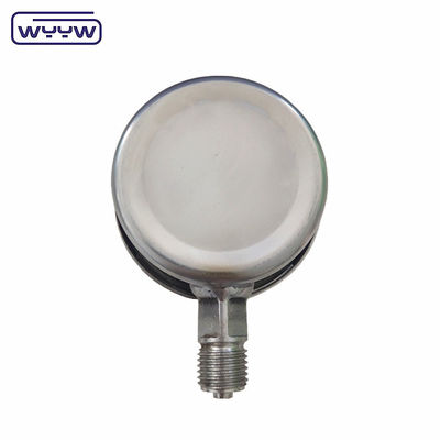 60 mm Silikon hydraulische Flüssigkeitsgefüllte Druckmessung Edelstahlmaterial