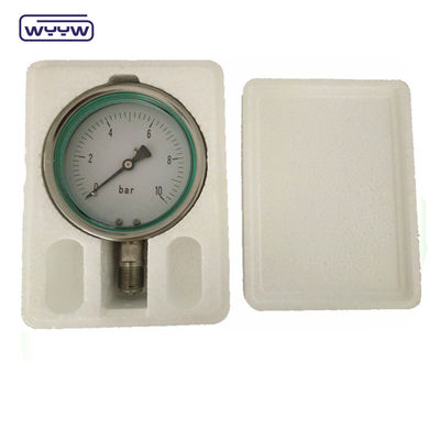 60 mm Silikon hydraulische Flüssigkeitsgefüllte Druckmessung Edelstahlmaterial
