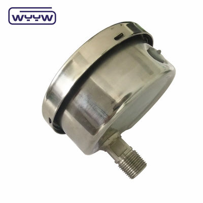 Ölgefülltes 4&quot; Vibrationssicheres Druckmessgerät aus Edelstahl mit breitem Druckbereich von Mbar