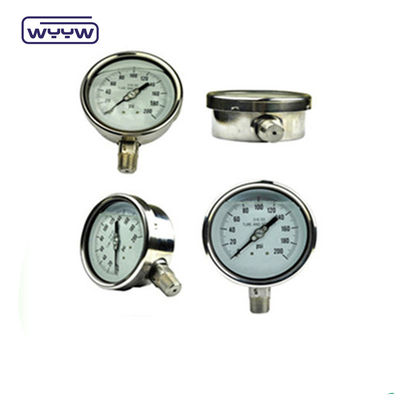 2.5&quot; Edelstahlbodenölgefülltes Hochdruckmanometer