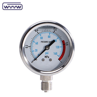 CE-Hochdruckmessgerät Edelstahl Autoklaven-Druckmessgerät Manometer