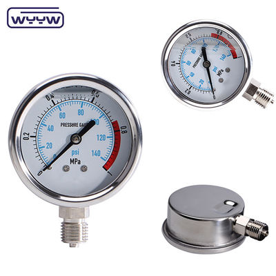 CE-Hochdruckmessgerät Edelstahl Autoklaven-Druckmessgerät Manometer