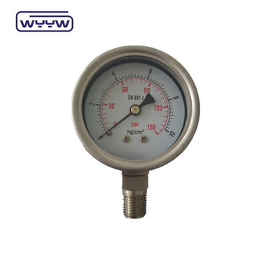 EN837-1 Bajonett-Ränderöl 63 mm Druckmessgerät