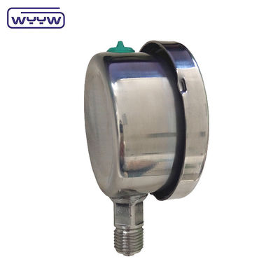 WYYW Hochdruckmessgerät 60 mm Alle Edelstahl-Silikonöl gefüllte Druckmessgeräte