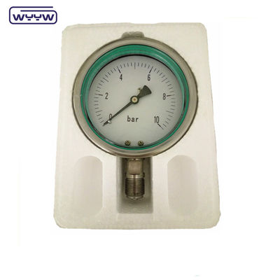 WYYW Hochdruckmessgerät 60 mm Alle Edelstahl-Silikonöl gefüllte Druckmessgeräte