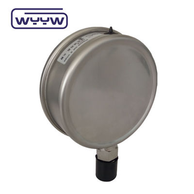 100 mm 4 &quot;Flüssigöl gefülltes Druckmessgerät Manometer 1,6% Genauigkeit