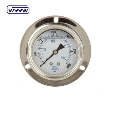 Hydraulische Druckmessflansche sS304 Glycerin- oder Silicium-gefülltes Manometer