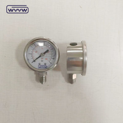 Flüssigkeitsgefülltes Druckmessgerät 50mm Boden 1/4&quot;Npt OEM-Druckmesser