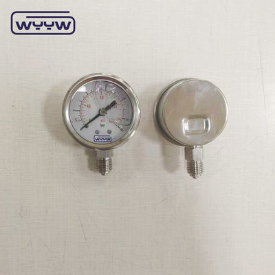 Flüssigkeitsgefülltes Druckmessgerät 50mm Boden 1/4&quot;Npt OEM-Druckmesser