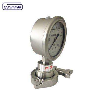 2.5 Zoll Diaphragma-Druckmessgerät mit Unteranschluss und NPT-Gleitfaden