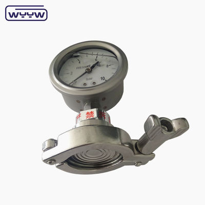 2.5 Zoll Diaphragma-Druckmessgerät mit Unteranschluss und NPT-Gleitfaden