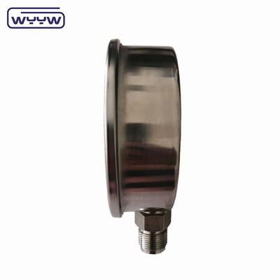 Profi-Druckmessgerät mit Flüssigkeitsfüllung 1/2'PT/NPT/G/M-Dreh-Schwarzmaler-Aluminiumzeiger