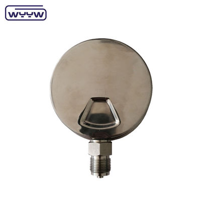 Profi-Druckmessgerät mit Flüssigkeitsfüllung 1/2'PT/NPT/G/M-Dreh-Schwarzmaler-Aluminiumzeiger