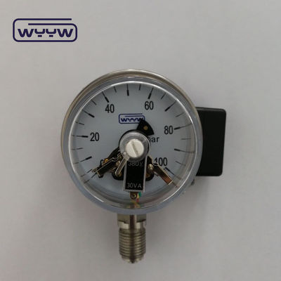 63 mm Industriedruckmessung Elektrische Kontaktdruckmessung mit 2,5% Genauigkeit