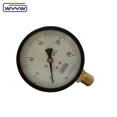 150 mm Kapseldruckmesser Dauerhaftes schwarzes Stahlgehäuse für Hochdruckumgebungen