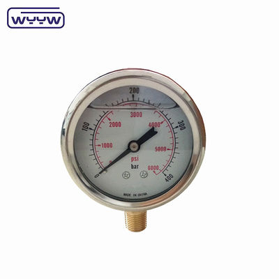 Phosphor-Bronze-Bourdon-Rohr-Material-Druckmessgerät für Hochdruckanwendungen bis zu 0-1000bar