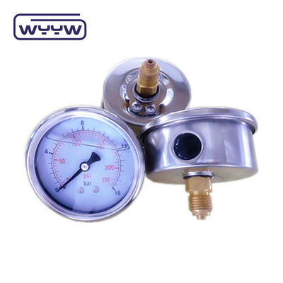 Bar Druckbereich Druckmessgerät Manometer mit Messingverbindung