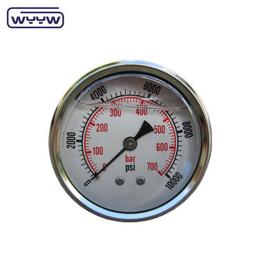 Bar Druckbereich Druckmessgerät Manometer mit Messingverbindung